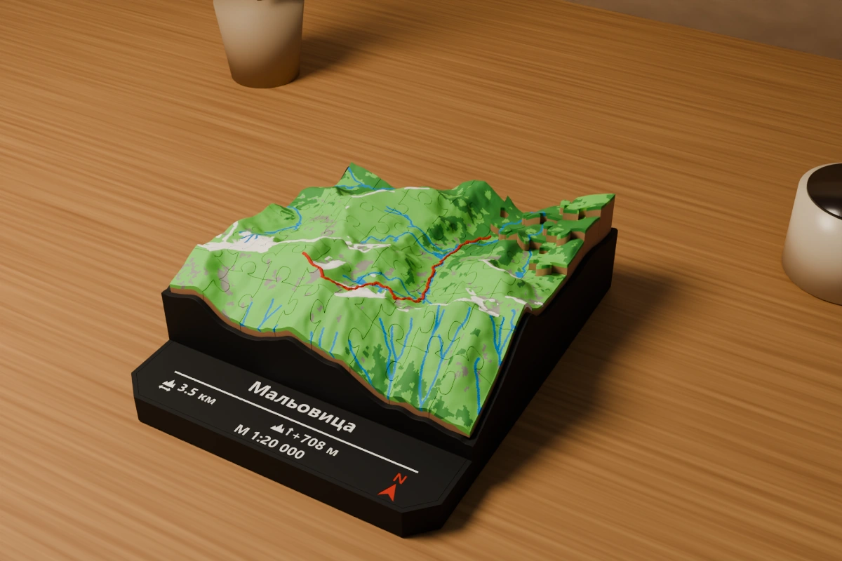 3D модел — Мальовица