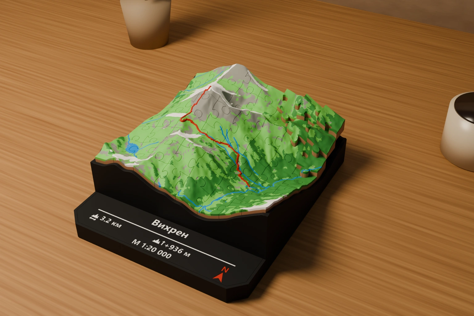 3D модел — Вихрен
